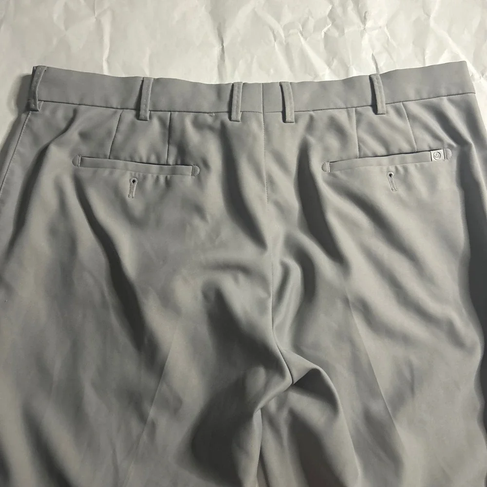 Peter Millar Mens Gray Performance Dress Pants Golf‎ Casual Eb78 38x32-30